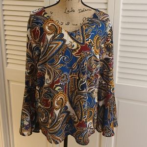 Paisley Top Valerie Stevens - L